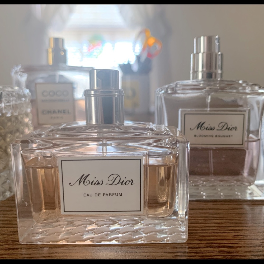 2 Dior perfumes:) 1.7 oz and blooming bouquet is 3.4 oz
